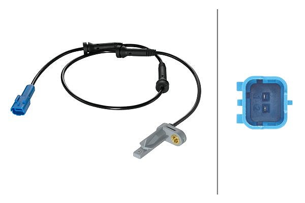 Hella Sensor, Raddrehzahl [Hersteller-Nr. 6PU009106-891] für Peugeot