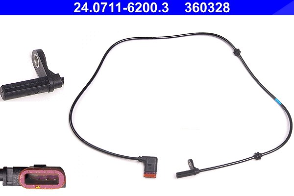 Ate Sensor, Raddrehzahl [Hersteller-Nr. 24.0711-6200.3] für Mercedes-Benz