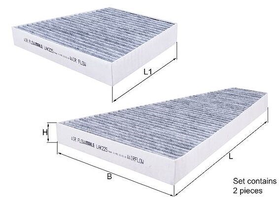 Mahle Filter, Innenraumluft [Hersteller-Nr. LAK225/S] für VW, Bentley