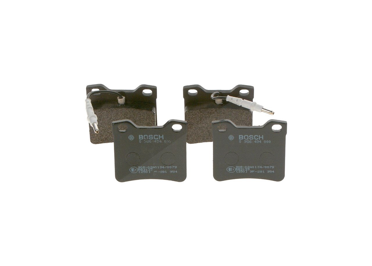 Bosch Bremsbelagsatz, Scheibenbremse [Hersteller-Nr. 0986494000] für Mercedes-Benz