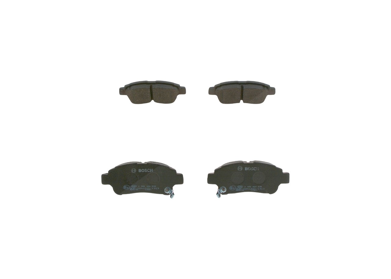 Bosch Bremsbeläge vorne (Satz) [Hersteller-Nr. 0986424535] für Toyota