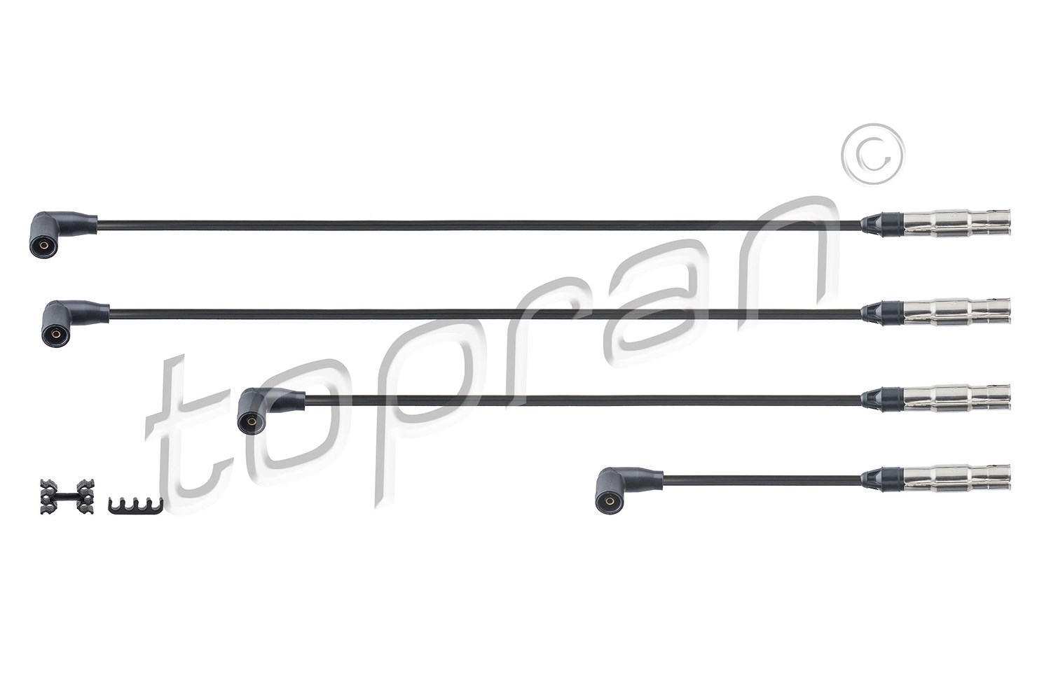 Topran Zündleitungssatz [Hersteller-Nr. 108960] für Seat, Audi, Skoda, VW