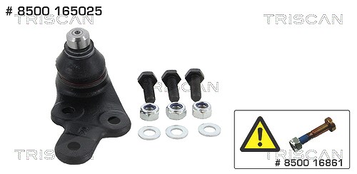 Triscan Trag-/Führungsgelenk [Hersteller-Nr. 8500165025] für Ford
