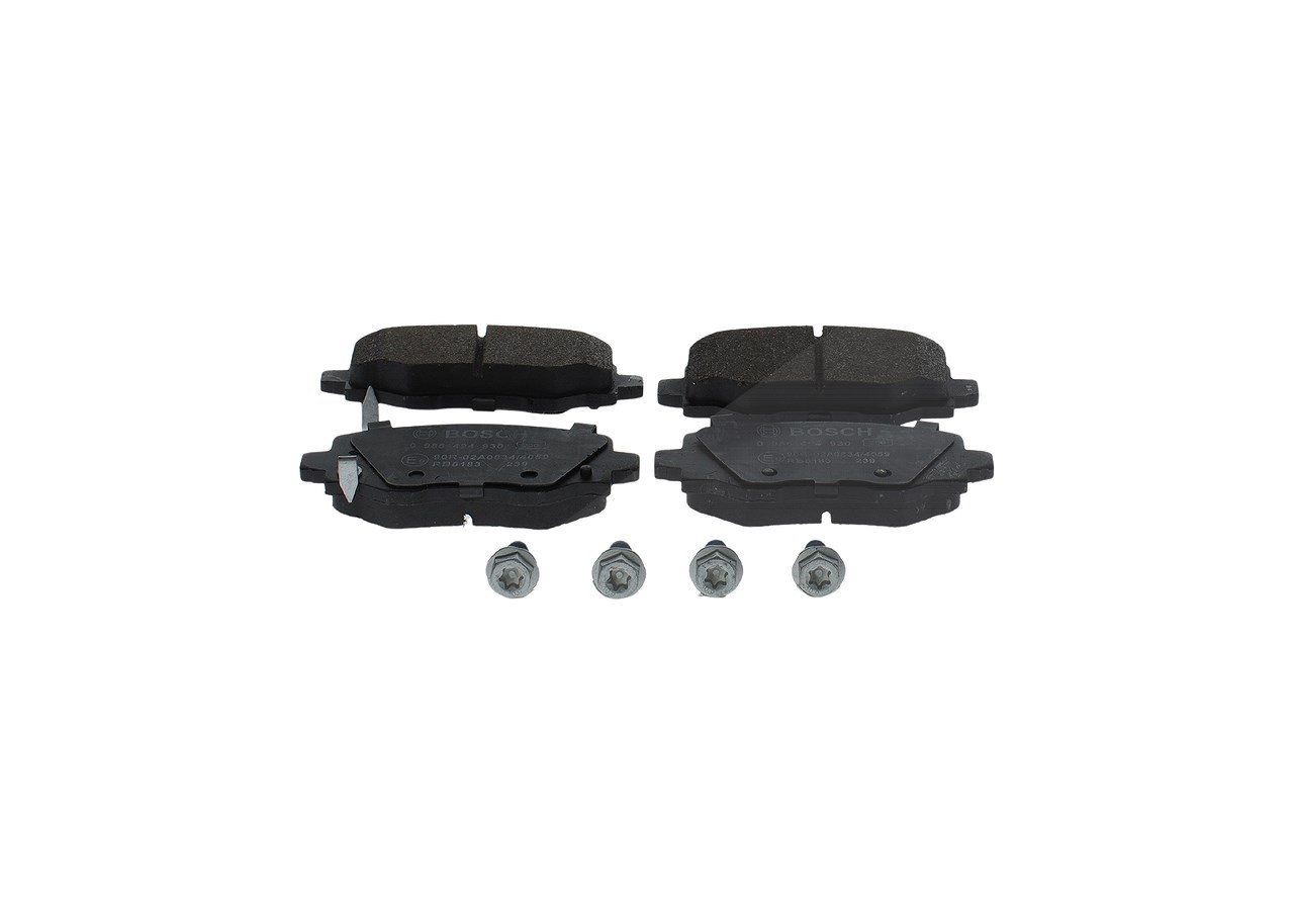 Bosch Bremsbelagsatz, Scheibenbremse [Hersteller-Nr. 0986494930] für Jeep, Fiat, Alfa Romeo
