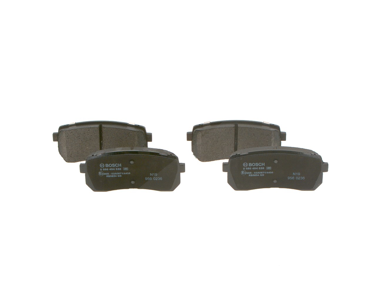 Bosch Bremsbelagsatz, Scheibenbremse [Hersteller-Nr. 0986494828] für Kia