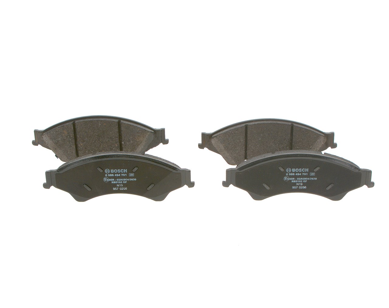 Bosch Bremsbelagsatz, Scheibenbremse [Hersteller-Nr. 0986494791] für Ford