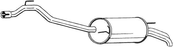 Bosal Endschalldämpfer [Hersteller-Nr. 283-483] für VW