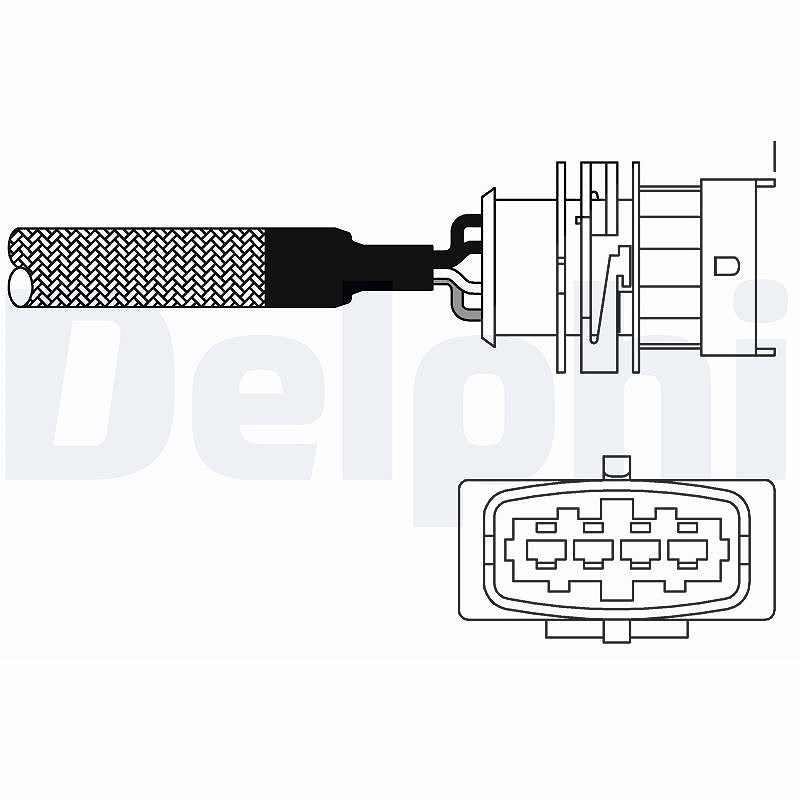 Delphi Lambdasonde [Hersteller-Nr. ES10982-12B1] für Opel, Vauxhall