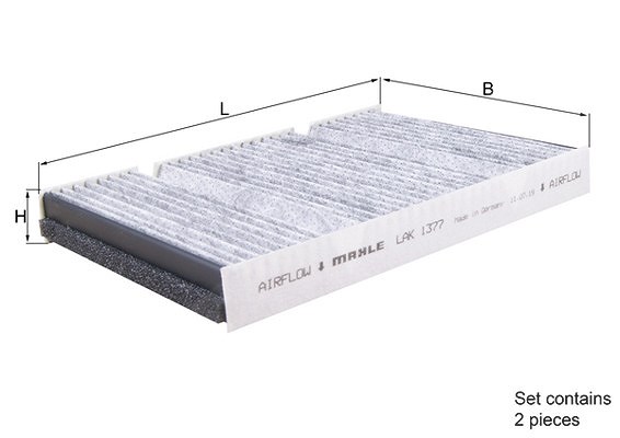 Mahle Filter, Innenraumluft [Hersteller-Nr. LAK1377/S] für Mercedes-Benz