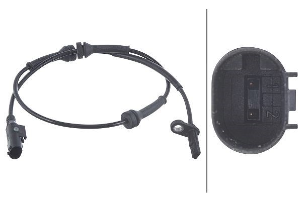 Hella Sensor, Raddrehzahl [Hersteller-Nr. 6PU012039-641] für Fiat, Ford, Abarth
