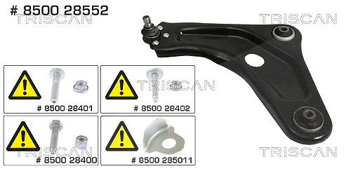 Triscan Lenker, Radaufhängung [Hersteller-Nr. 850028552] für Peugeot, Citroën, Ds