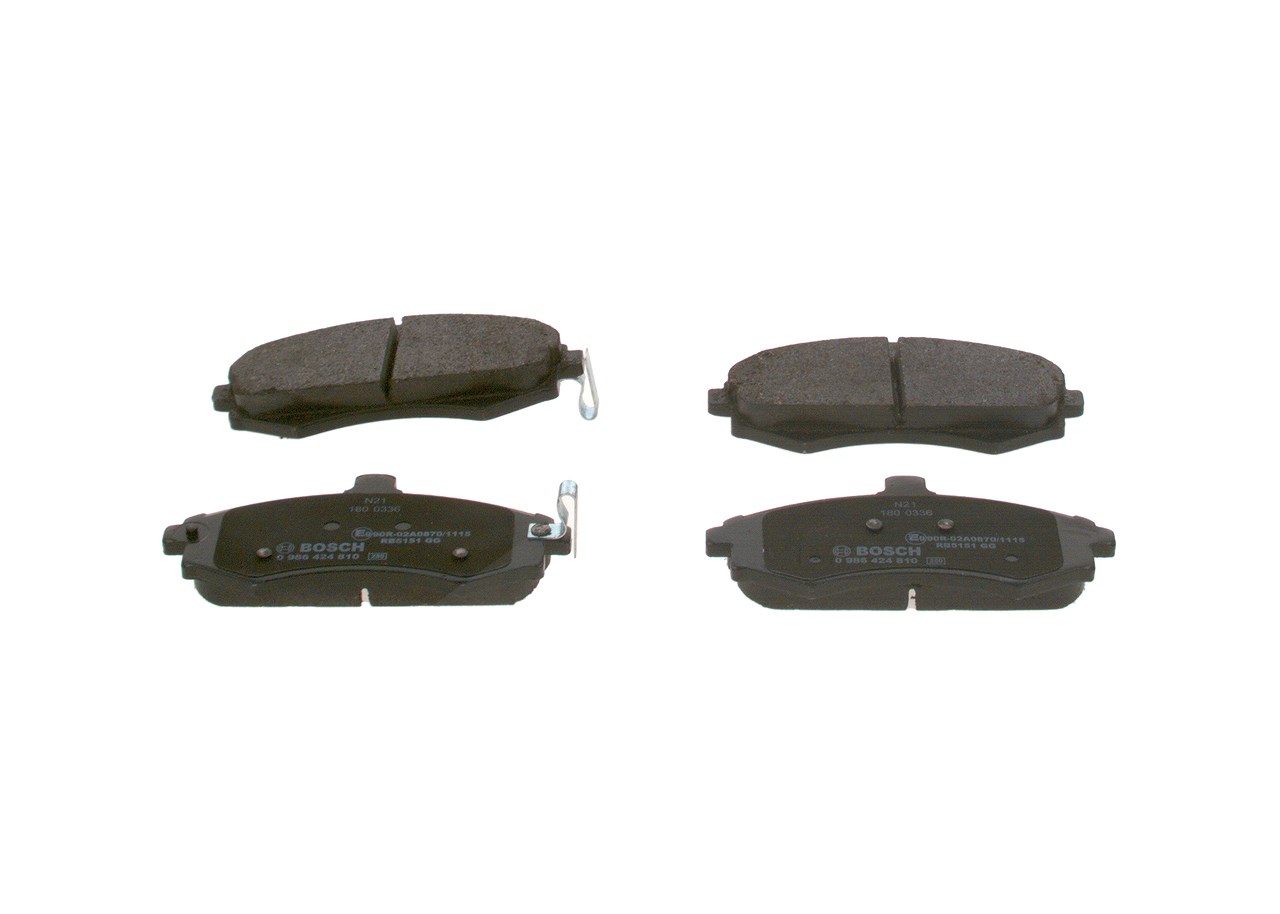 Bosch Bremsbelagsatz, Scheibenbremse [Hersteller-Nr. 0986424810] für Kia, Hyundai