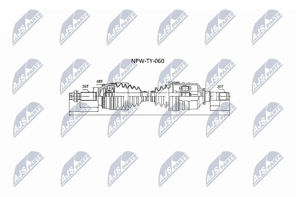 Nty Antriebswelle [Hersteller-Nr. NPW-TY-060] für Toyota