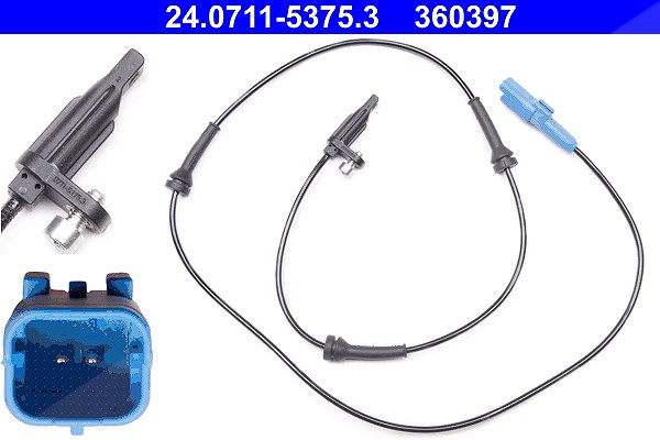 Ate Sensor, Raddrehzahl [Hersteller-Nr. 24.0711-5375.3] für Peugeot