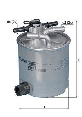 Mahle Kraftstofffilter [Hersteller-Nr. KL404/16] für Renault, Dacia, Suzuki