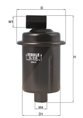 Mahle Kraftstofffilter [Hersteller-Nr. KL516] für Hyundai
