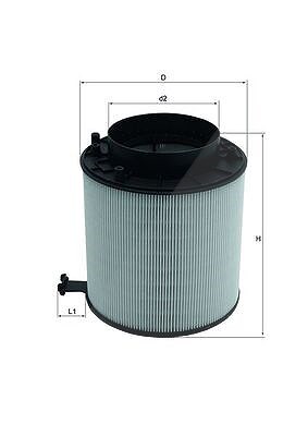Mahle Luftfilter [Hersteller-Nr. LX2091D] für Audi