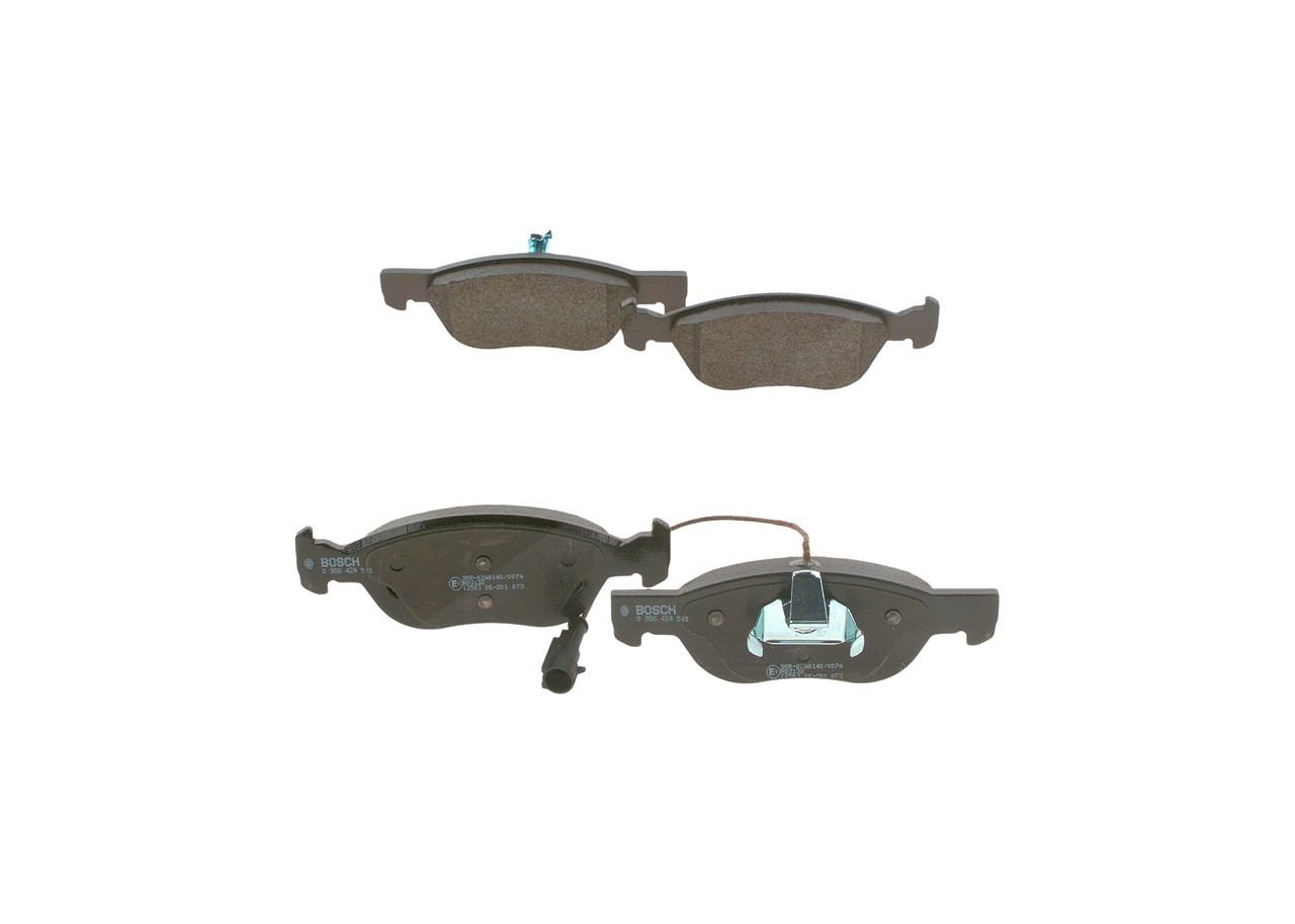 Bosch Bremsbelagsatz, Scheibenbremse [Hersteller-Nr. 0986424593] für Lancia, Fiat, Alfa Romeo