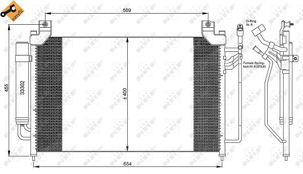 Nrf Kondensator, Klimaanlage [Hersteller-Nr. 35881] für Mazda