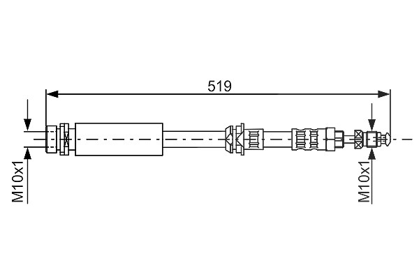 Bosch Bremsschlauch [Hersteller-Nr. 1987476993] für Mazda, Ford