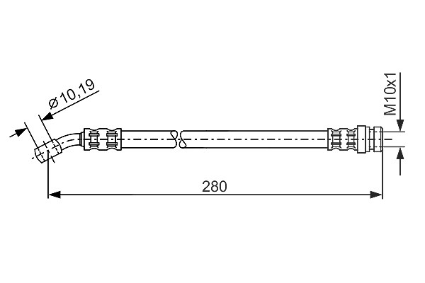 Bosch Bremsschlauch [Hersteller-Nr. 1987476772] für Suzuki