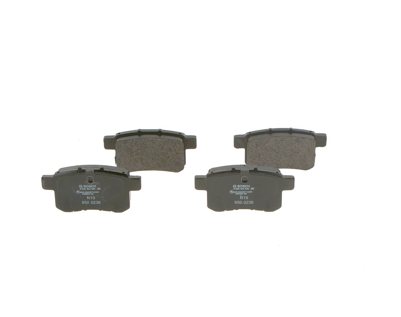 Bosch Bremsbeläge hinten (Satz) [Hersteller-Nr. 0986494338] für Honda