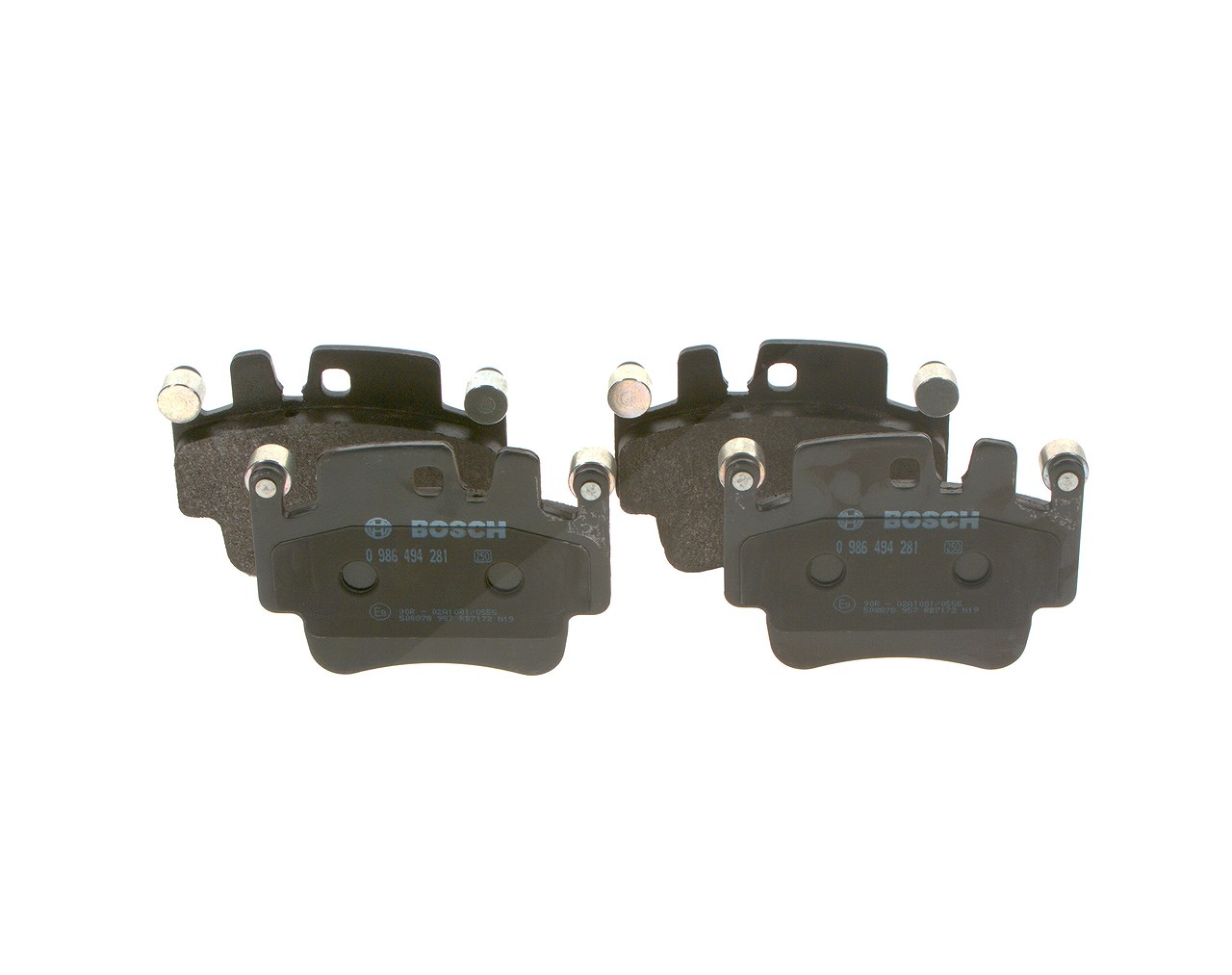Bosch Bremsbelagsatz, Scheibenbremse [Hersteller-Nr. 0986494281] für Porsche