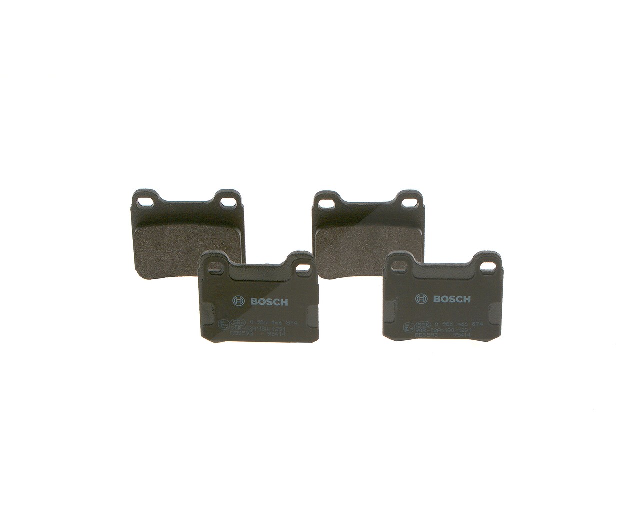 Bosch Bremsbelagsatz, Scheibenbremse [Hersteller-Nr. 0986466874] für Mercedes-Benz