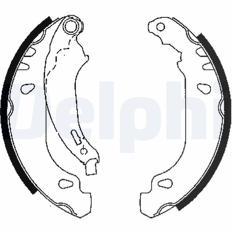 Delphi Bremsbackensatz [Hersteller-Nr. LS1848] für Peugeot