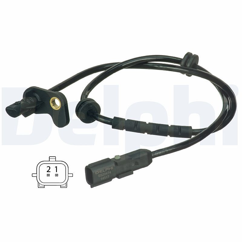 Delphi Sensor, Raddrehzahl [Hersteller-Nr. SS20474] für Renault