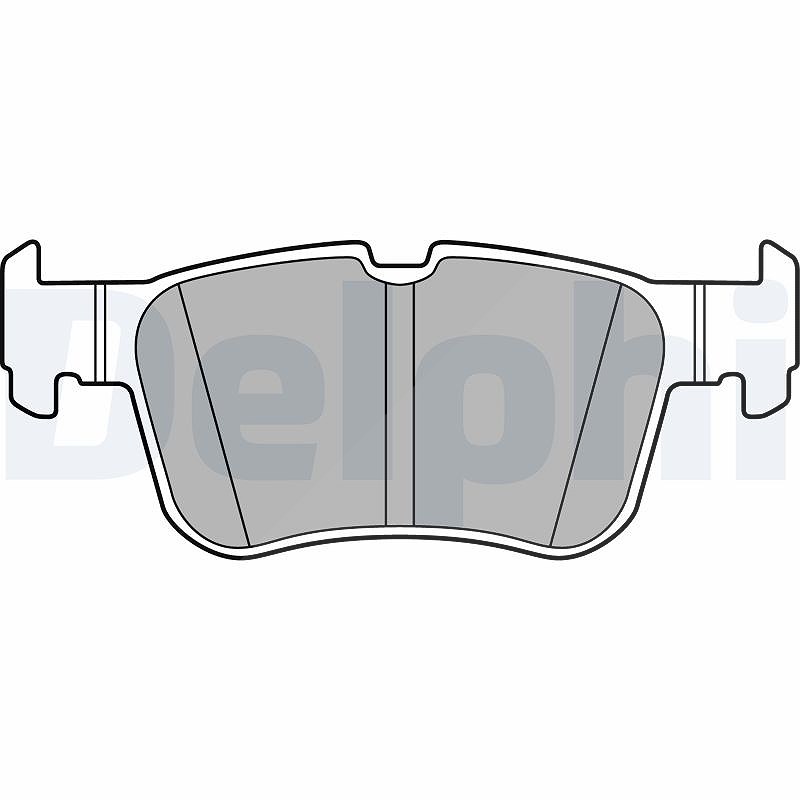 Delphi Bremsbeläge hinten (Satz) [Hersteller-Nr. LP3151] für Ford, Ford Usa