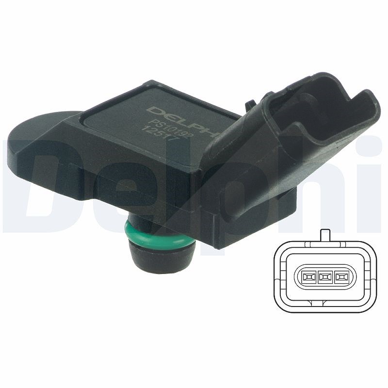 Delphi Sensor, Saugrohrdruck [Hersteller-Nr. PS10192] für Mini, Peugeot, Ds, Citroën