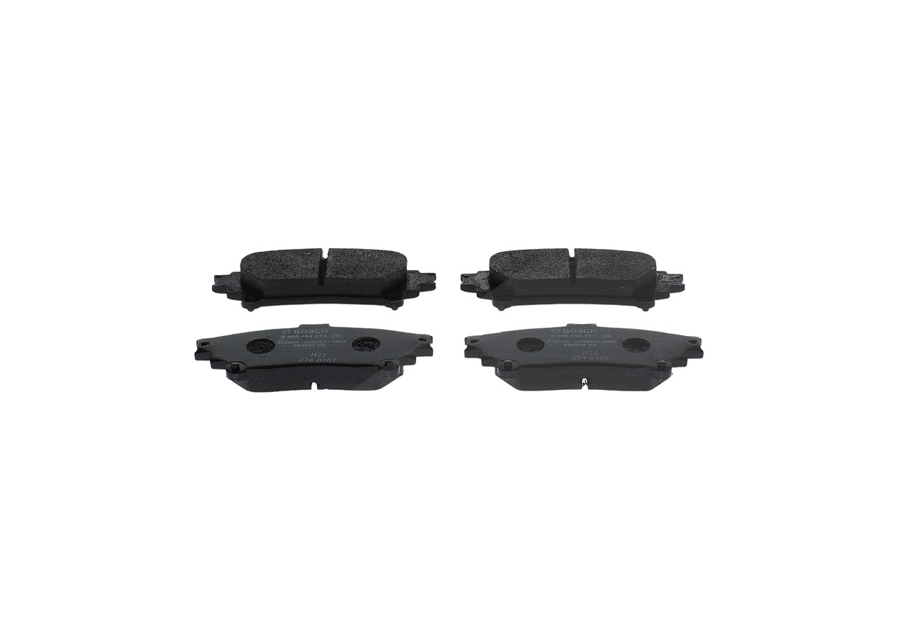 Bosch Bremsbelagsatz, Scheibenbremse [Hersteller-Nr. 0986494873] für Lexus, Toyota
