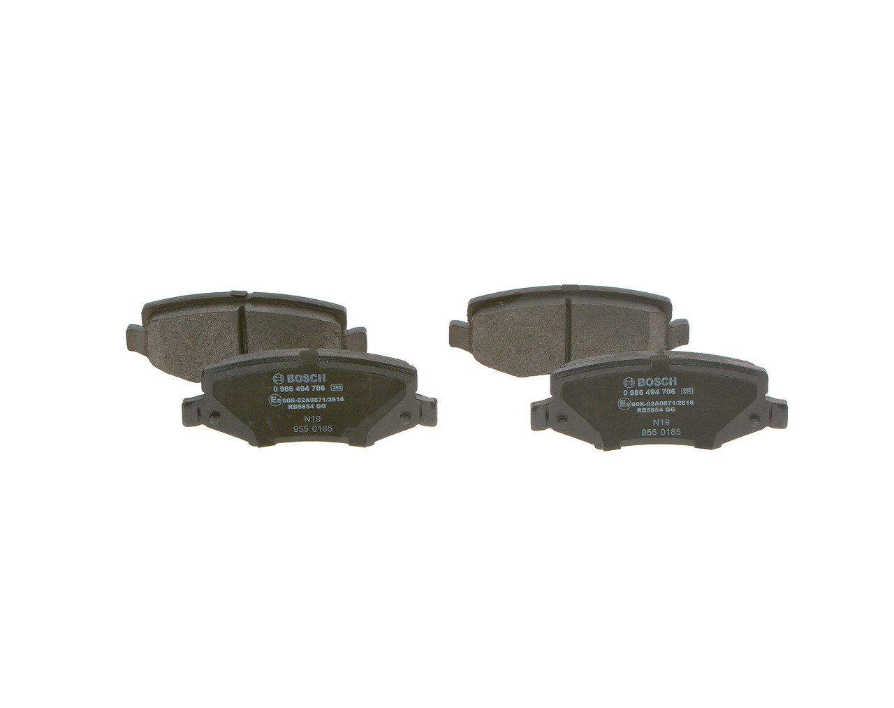 Bosch Bremsbelagsatz, Scheibenbremse [Hersteller-Nr. 0986494706] für Jeep, Dodge
