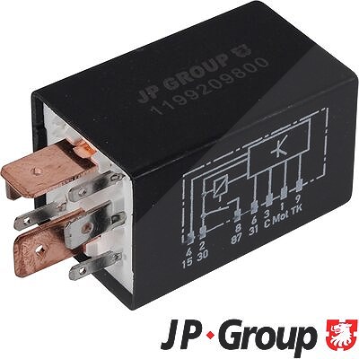 Jp Group Relais, Kraftstoffpumpe [Hersteller-Nr. 1199209800] für Audi, Seat, Skoda, VW
