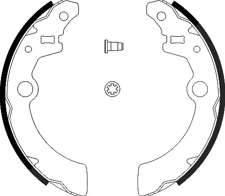 Hella Bremsbackensatz [Hersteller-Nr. 8DB355002-501] für Suzuki