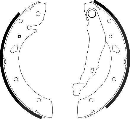 Hella Bremsbackensatz [Hersteller-Nr. 8DB355001-761] für Toyota