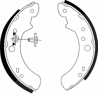 Hella Bremsbackensatz [Hersteller-Nr. 8DB355000-891] für Ford, Lti