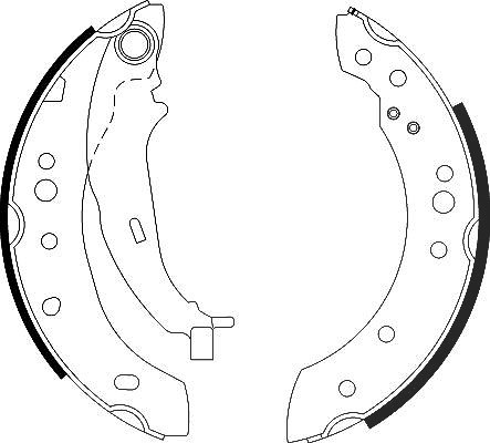 Hella Bremsbackensatz [Hersteller-Nr. 8DB355000-271] für Mitsubishi, Smart