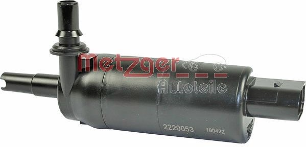 Metzger Autoteile Waschwasserpumpe, Scheinwerferreinigung [Hersteller-Nr. 2220053] für Nissan, VW, Skoda, Audi, Seat