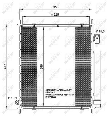 Nrf Kondensator, Klimaanlage [Hersteller-Nr. 35562] für Honda