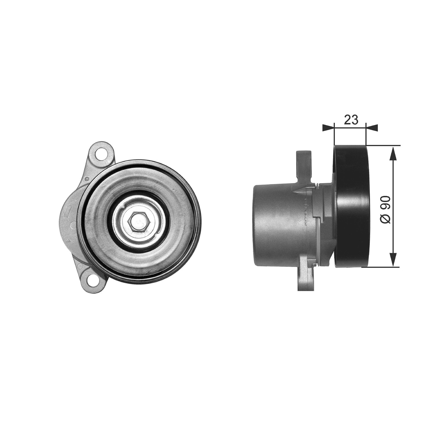 Gates Spannrolle, Keilrippenriemen [Hersteller-Nr. T38156] für Suzuki