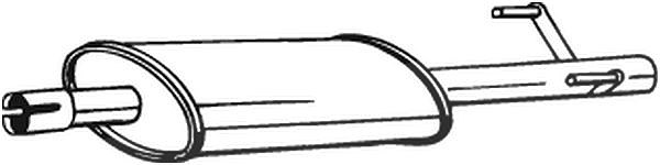 Bosal Mittelschalldämpfer [Hersteller-Nr. 175-413] für Mercedes-Benz
