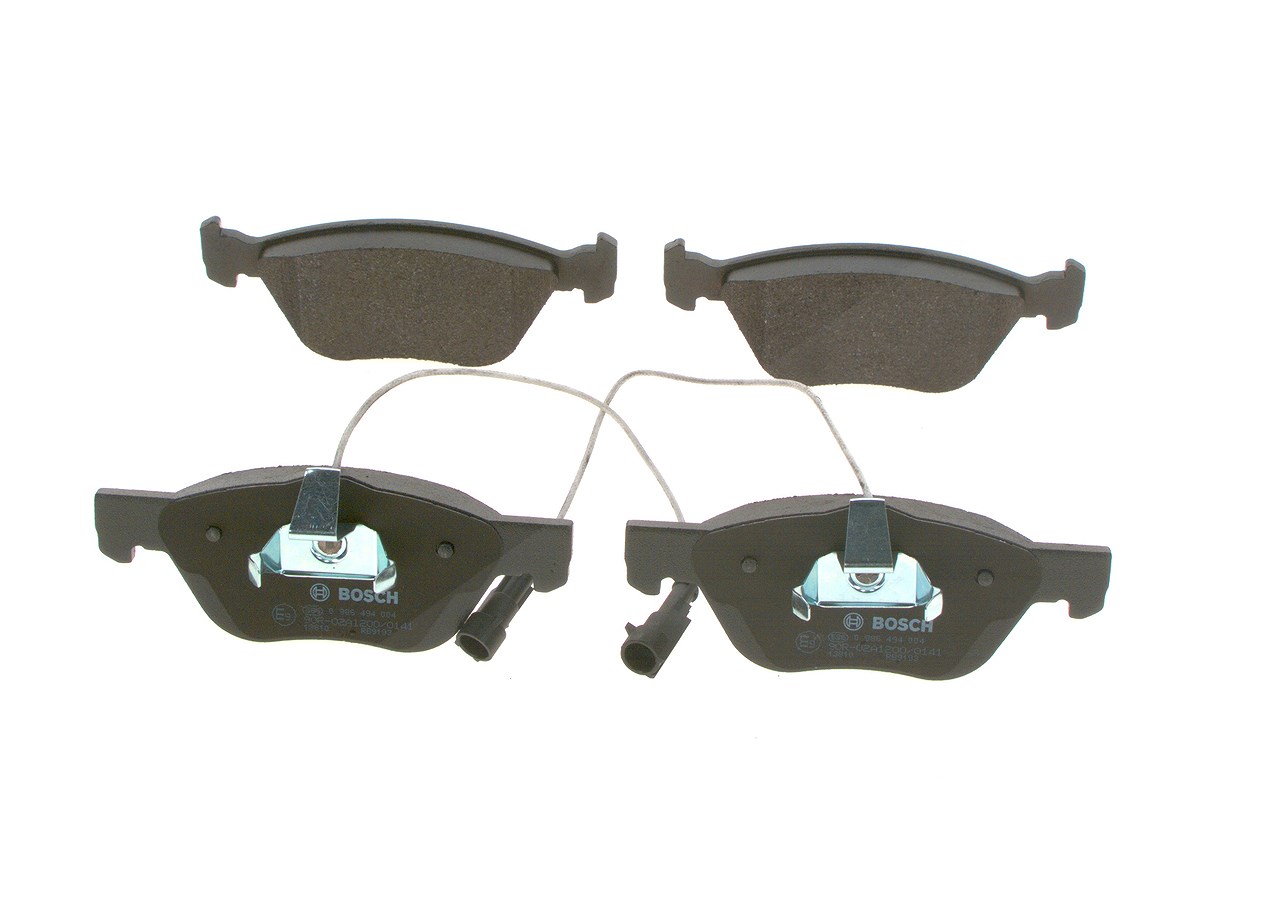 Bosch Bremsbelagsatz, Scheibenbremse [Hersteller-Nr. 0986494004] für Lancia, Fiat, Alfa Romeo