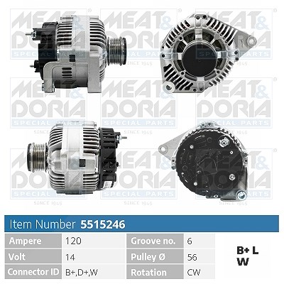 Meat & Doria Generator [Hersteller-Nr. 5515246] für Volvo, Renault