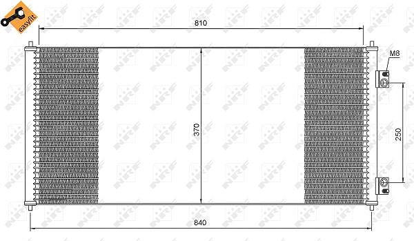Nrf Kondensator, Klimaanlage [Hersteller-Nr. 35651] für Ford