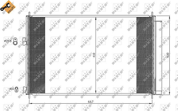 Nrf Kondensator, Klimaanlage [Hersteller-Nr. 35641] für Toyota