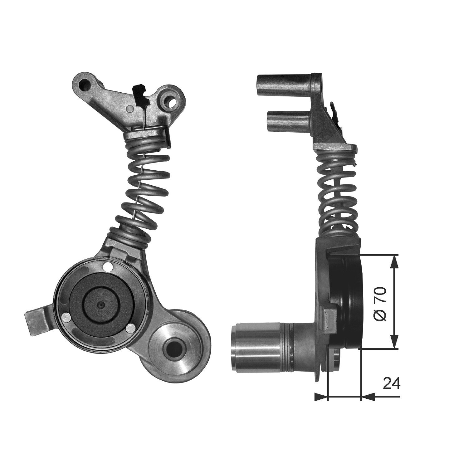 Gates Schwingungsdämpfer, Keilrippenriemen [Hersteller-Nr. T38406] für Audi