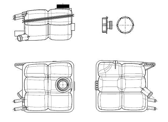 Nrf Ausgleichsbehälter, Kühlmittel [Hersteller-Nr. 454015] für Volvo, Ford, Mazda
