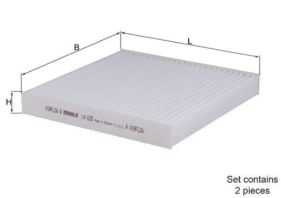 Mahle Filter, Innenraumluft [Hersteller-Nr. LA630/S] für Alpina, BMW